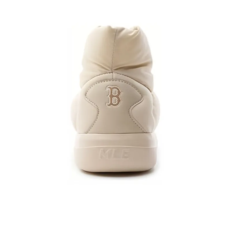 MLB Chunky Classic A FLEECE Durable Cushioning Short Snow Boots Women's Beige-4