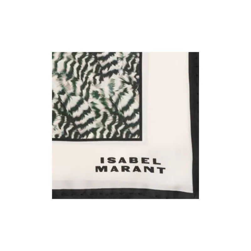 ISABEL MARANT Silk Scarves Unisex White-1