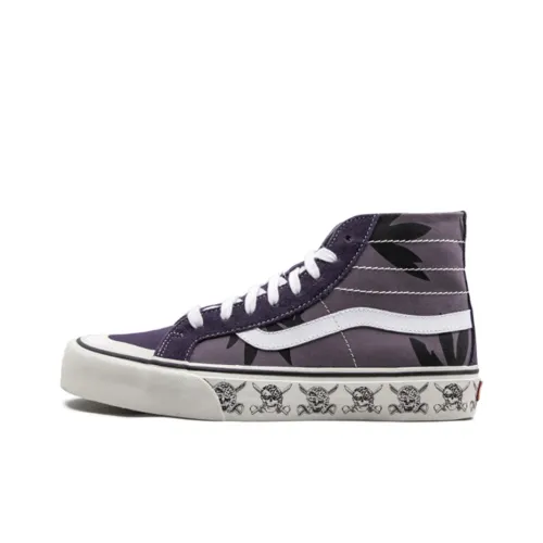 Vans SK8 Skateboard Shoes Unisex High-Top Purple/White