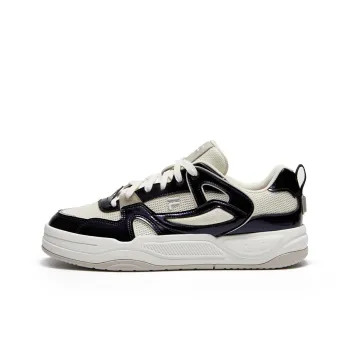 Beams x FILA FUSION BANK II Anti Slip Wear Resistant Low Top Skateboard Shoes Women's White Blue