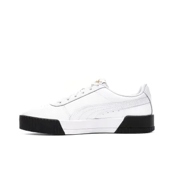 PUMA Carina Leather 'White Black' Women's