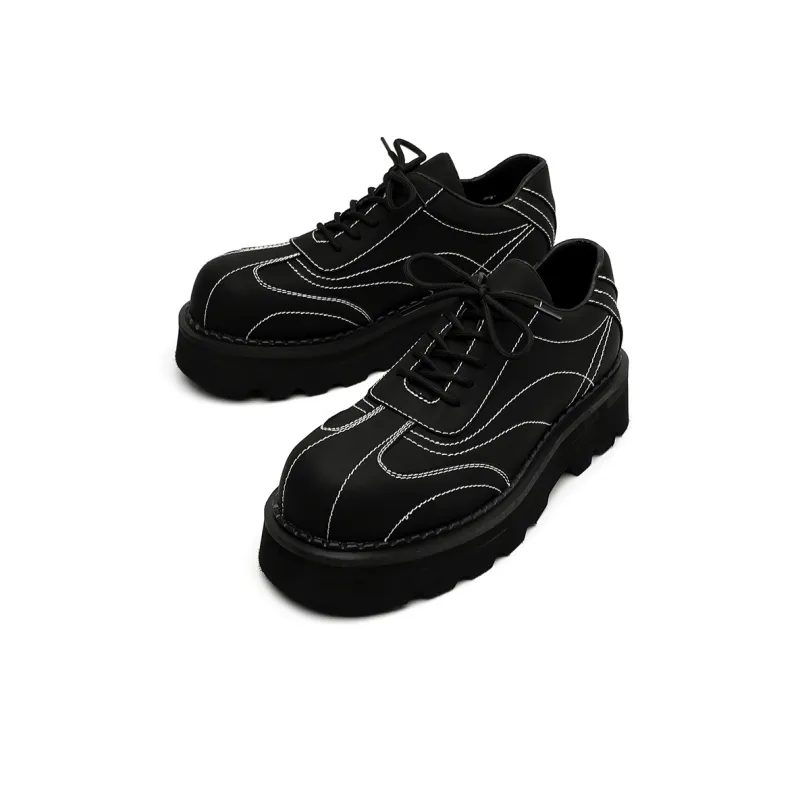 Chi Wolf Casual Shoes Men Low Top Black-2