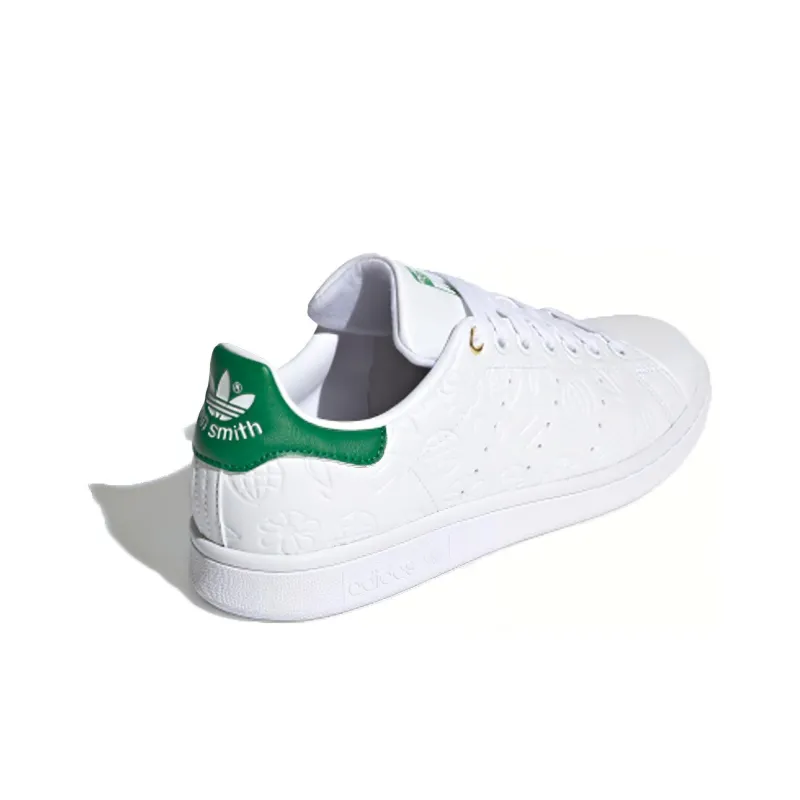 Adidas Stan Smith Embossed Graphics White Green Women's-3