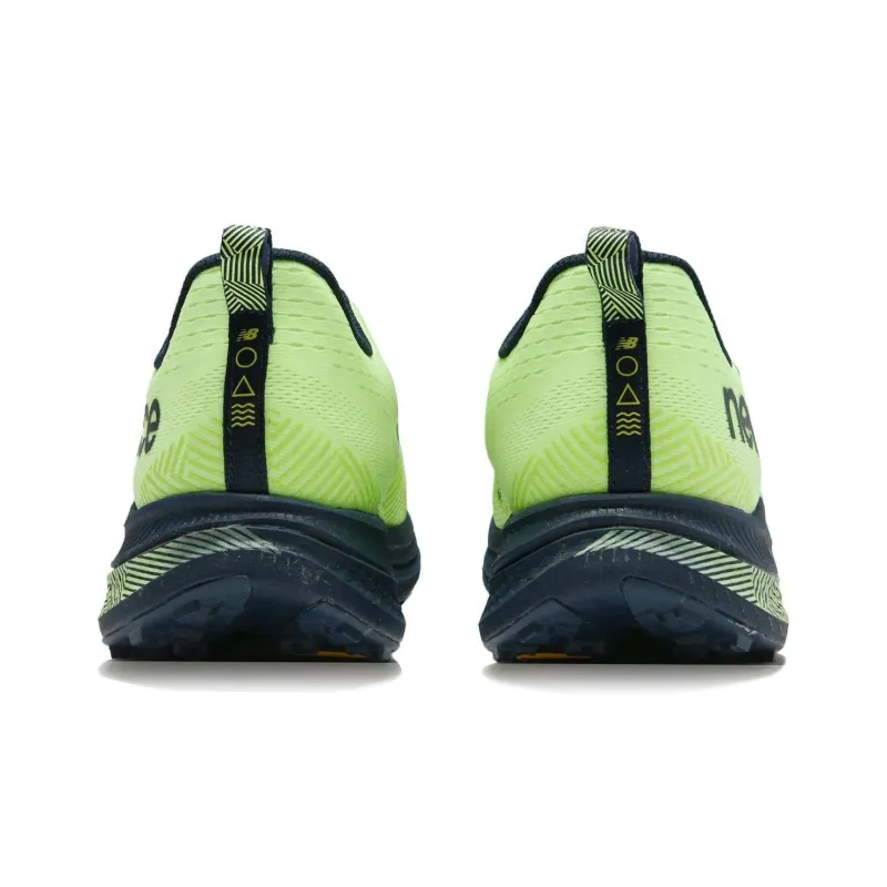 New Balance FuelCell SuperComp Trail Bleached Lime Glow Navy-3