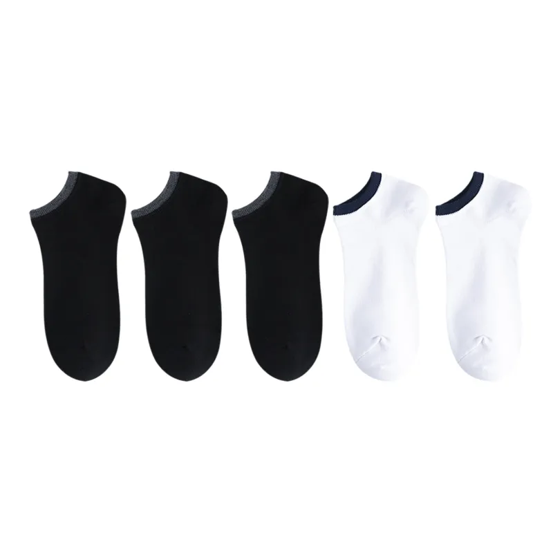 XXLLG Spring And Fall No Show Socks Men's 5 Pack-9