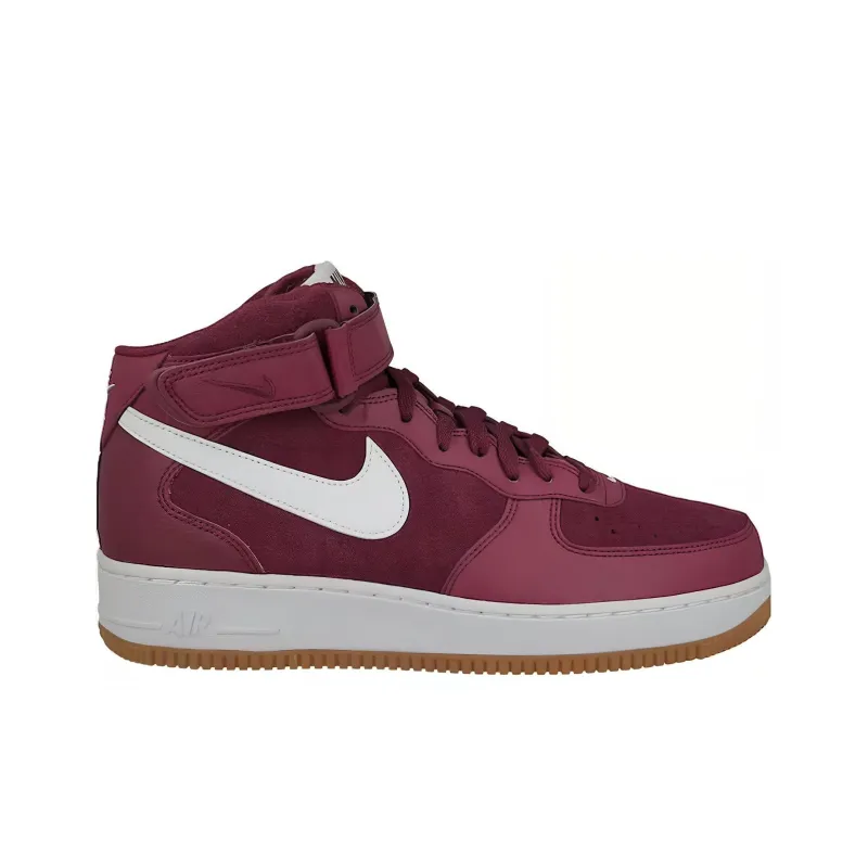Nike Air Force 1 Mid '07 Team Red White-1