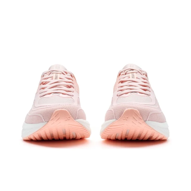 XTEP Running Shoes Women's Low Top Cherry Blossom Pink/Fluorescent Light Pink-5