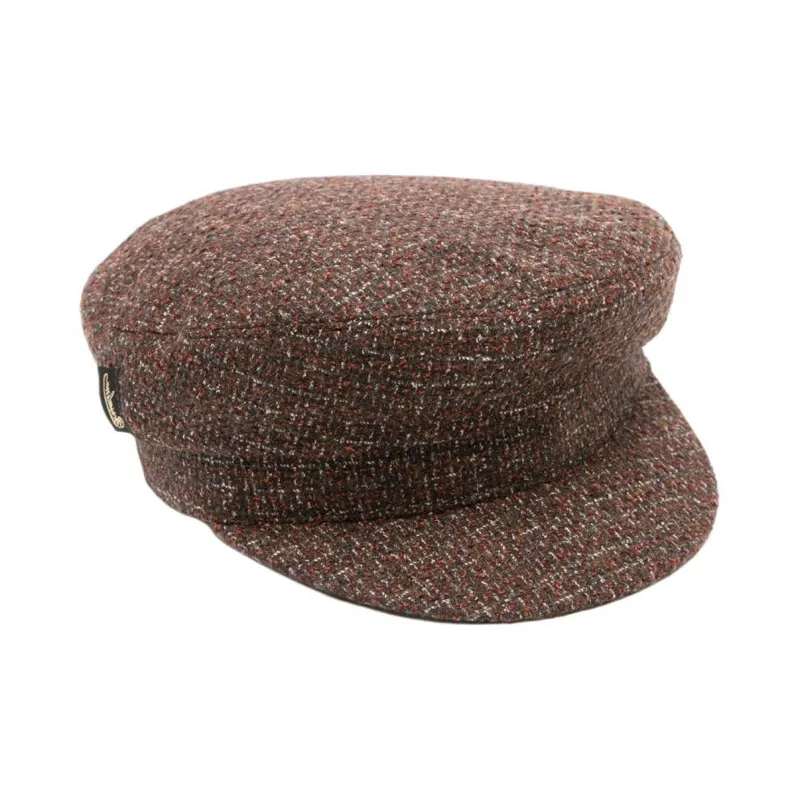 Borsalino Wool Blend Tweed Breton Hat-1
