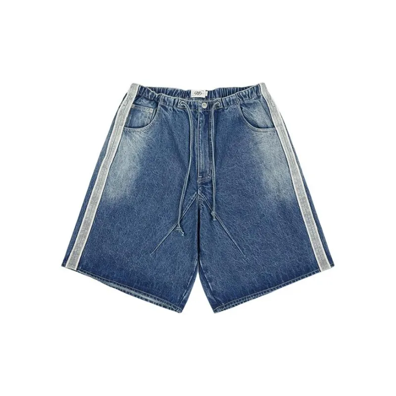 GOOD BAI Denim Shorts Unisex Washed Blue-1