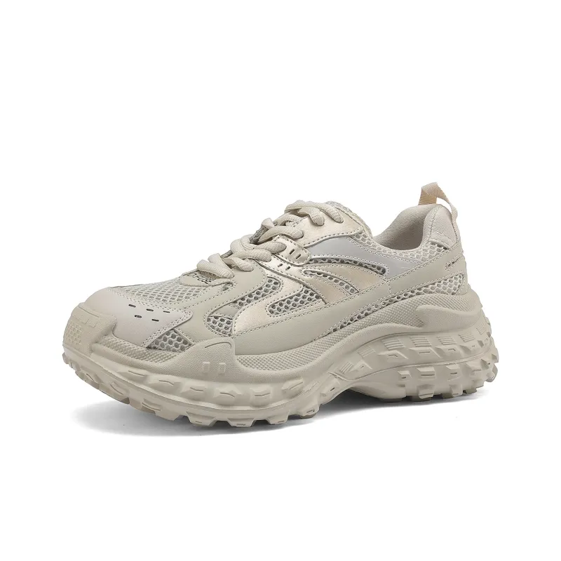 D:FUSE SCANDINAVIA Wear-Resistant Breathable Lightweight Height Increasing Low-Top Chunky Sneakers Women's-17