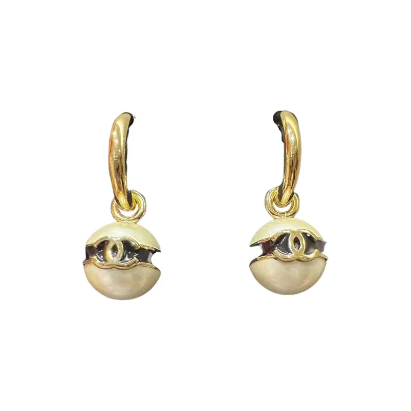 CHANEL Stud Earrings Women's-1