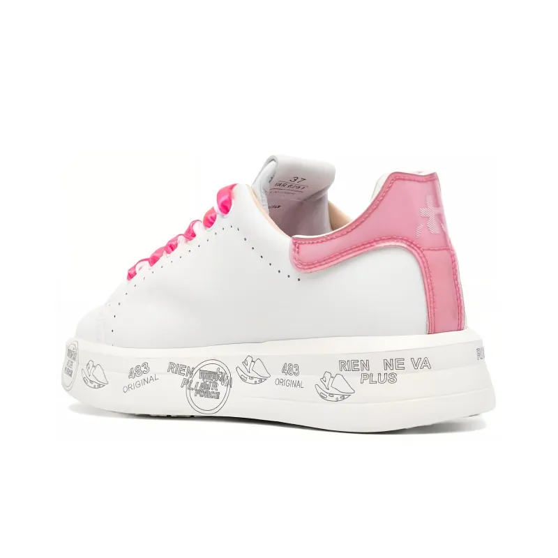 PREMIATA Cushioning Low Top Skateboard Shoes Women's Pink-2