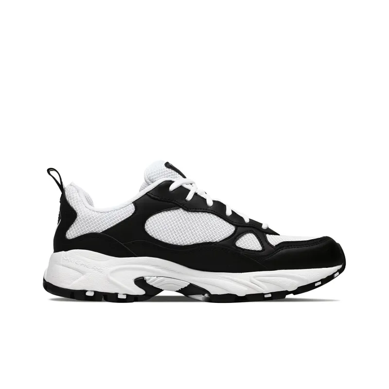 Skechers Stamina Running Shoes 'Black White'-1