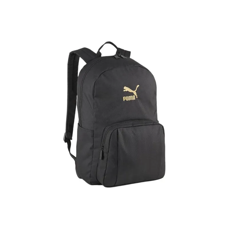 PUMA Nylon Backpack Unisex Black & Gold-0