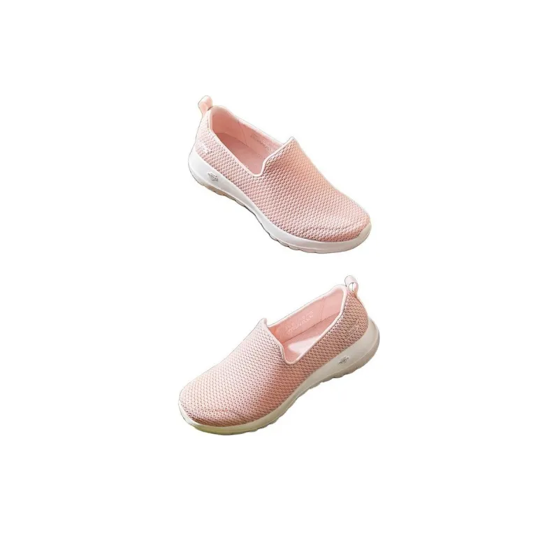 Skechers Go Walk Joy Breathable Low Top Casual Shoes Women's Peach Pink-3