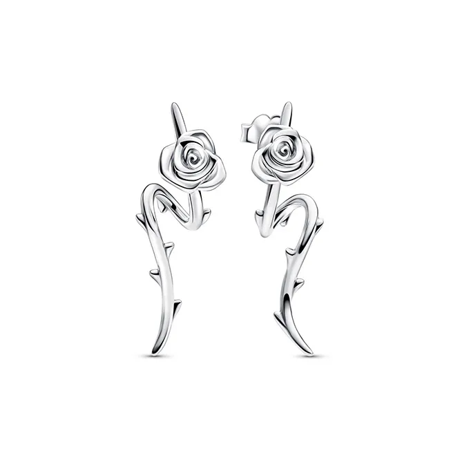Pandora 925 Sterling Silver Earrings Women's Silver-0
