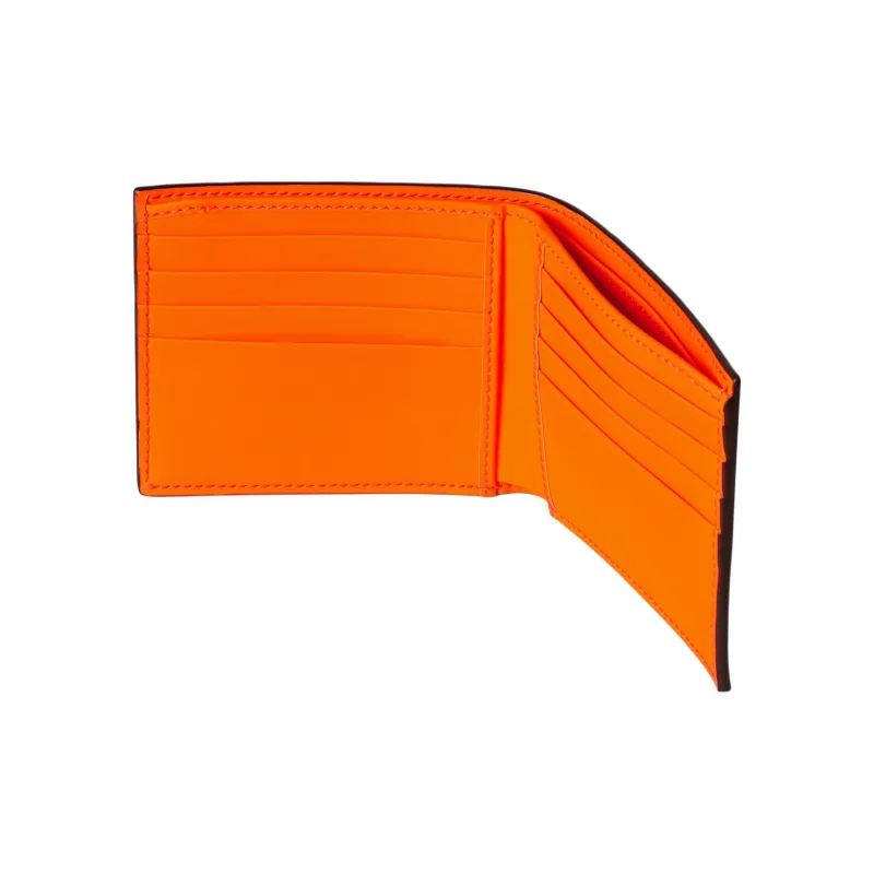 GUCCI Rubber Effect Leather Wallet Men's Orange-3