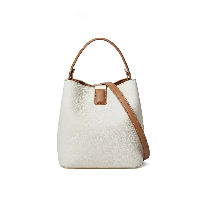 RED DRAGONFLY Cow Leather Bucket Bag Handbag Crossbody Bag Regular Women's Brown/Black/Ecru/Coffee-14