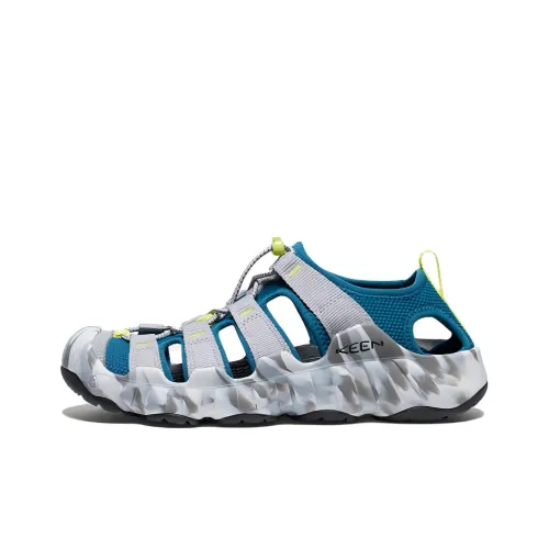 Keen Outdoor Performance Shoes Men Low-Top Gray Blue