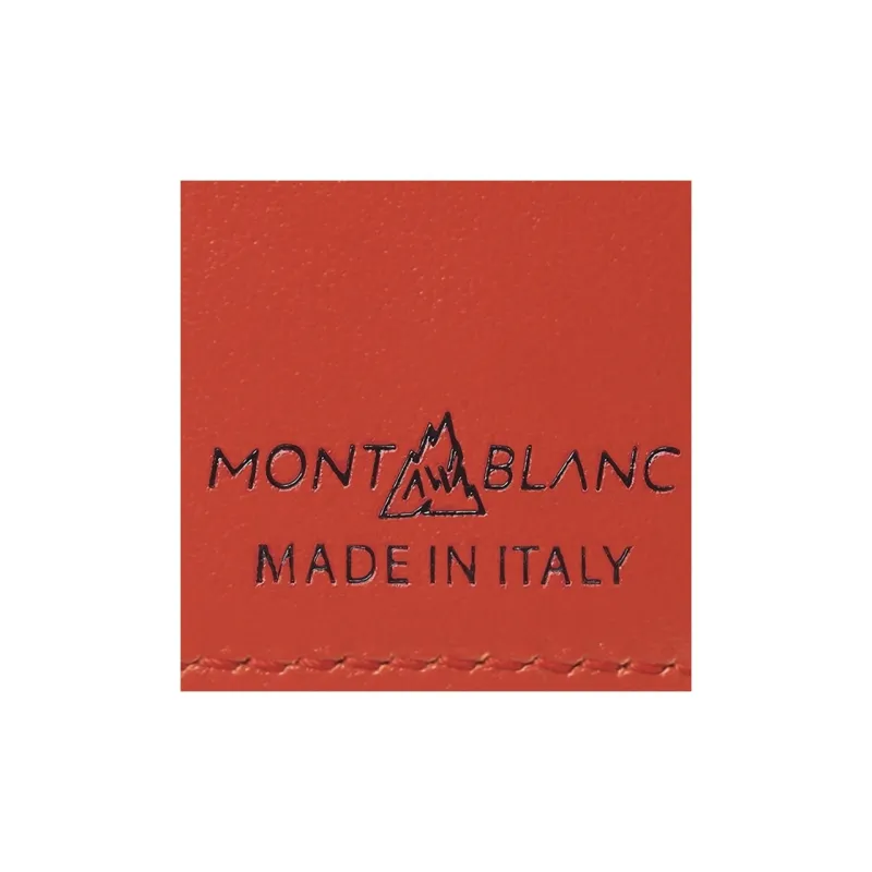 MONTBLANC Meisterstuck Cow Leather Card Holder Men's Black & Red-4