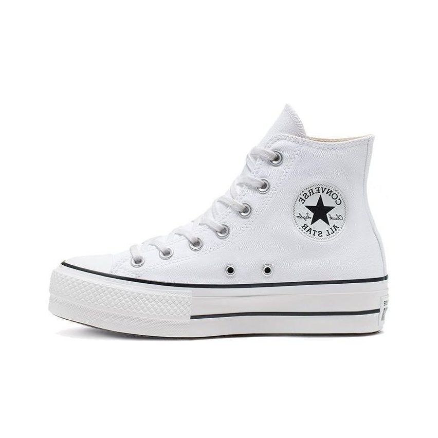 Converse Chuck Taylor All Star Hi Platform White Black Women s POIZON