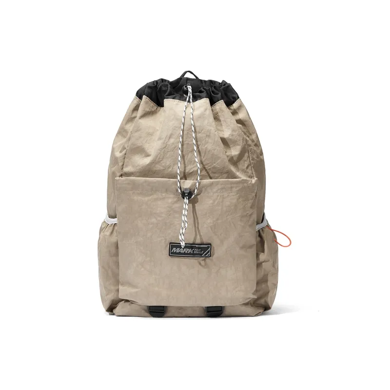 FAIRWHALE Polyurethane Backpack Regular Unisex Black/Army Green/Light Khaki-11