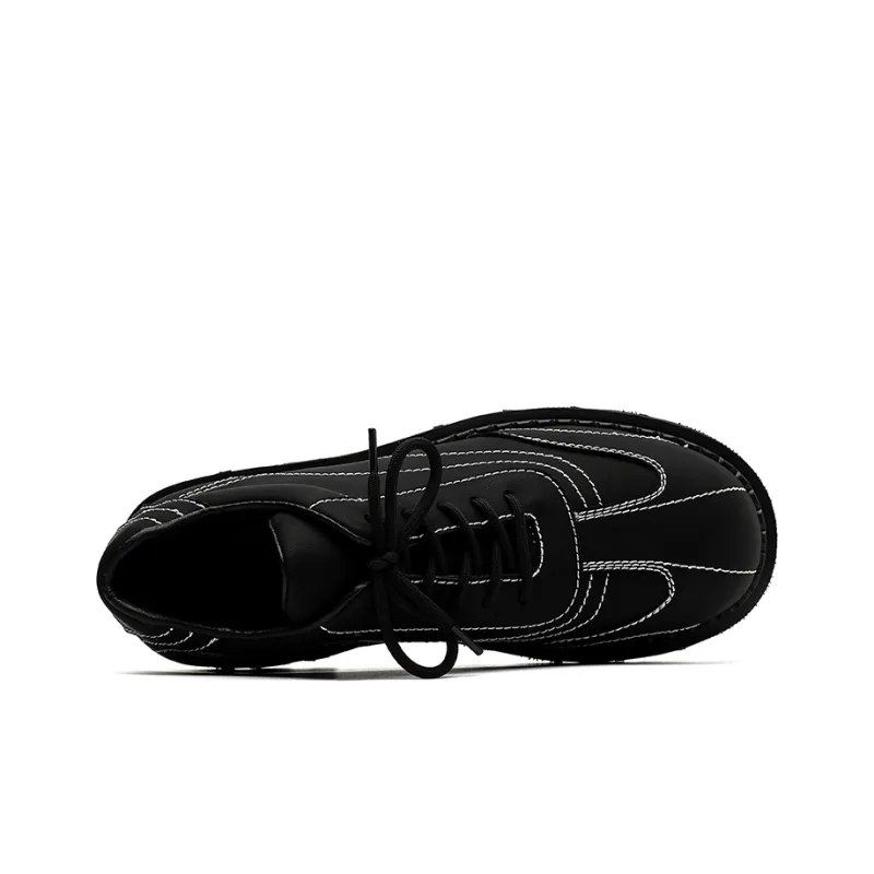 Chi Wolf Casual Shoes Men Low Top Black-3