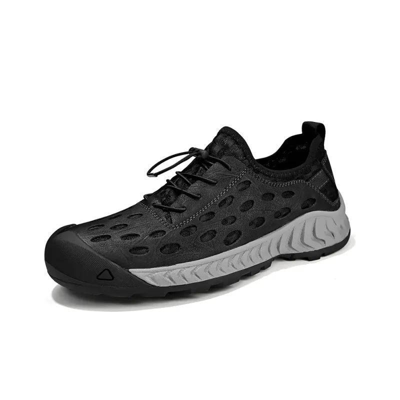 Laoks Casual Shoes Men Low Top Black/Gray-1