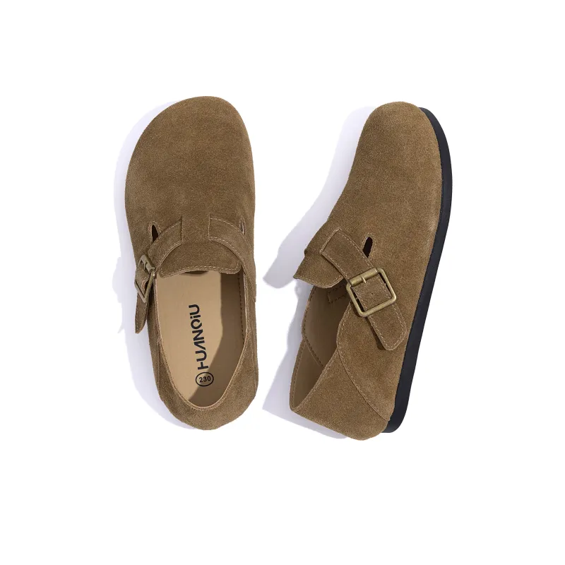 HUANQIU Cushioning Wear Resistant Low Top Casual Shoes Women's Brown-4