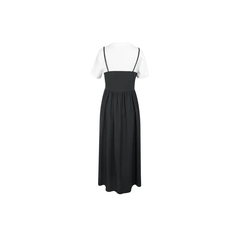 3COLOUR Short Sleeved Dresses Women's Black/White-1
