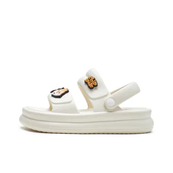 Disney x Hotwind Qiqi Didi Series One Strap Sandals Medium Heel Women's Beige
