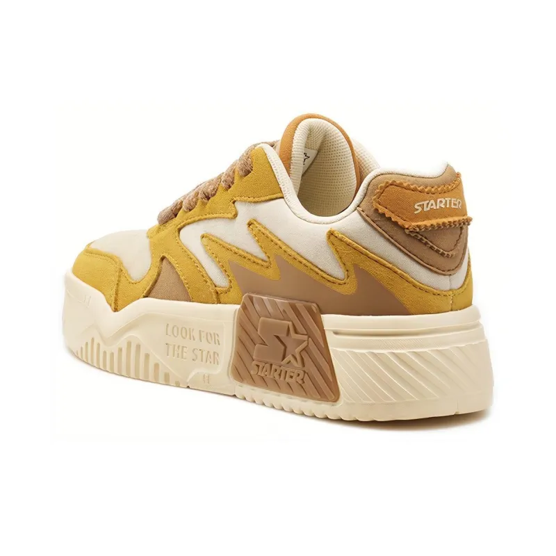 STARTER Vol Series Slip-Resistant Low-Top Skateboard Shoes Women's Mustard Yellow-4