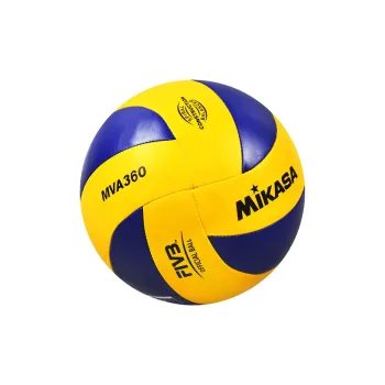 MIKASA PU Size 5 Volleyball Unisex Blue Yellow