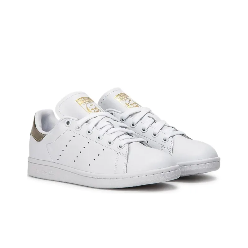 Adidas Stan Smith Cloud White Gold Metallic Women's-2