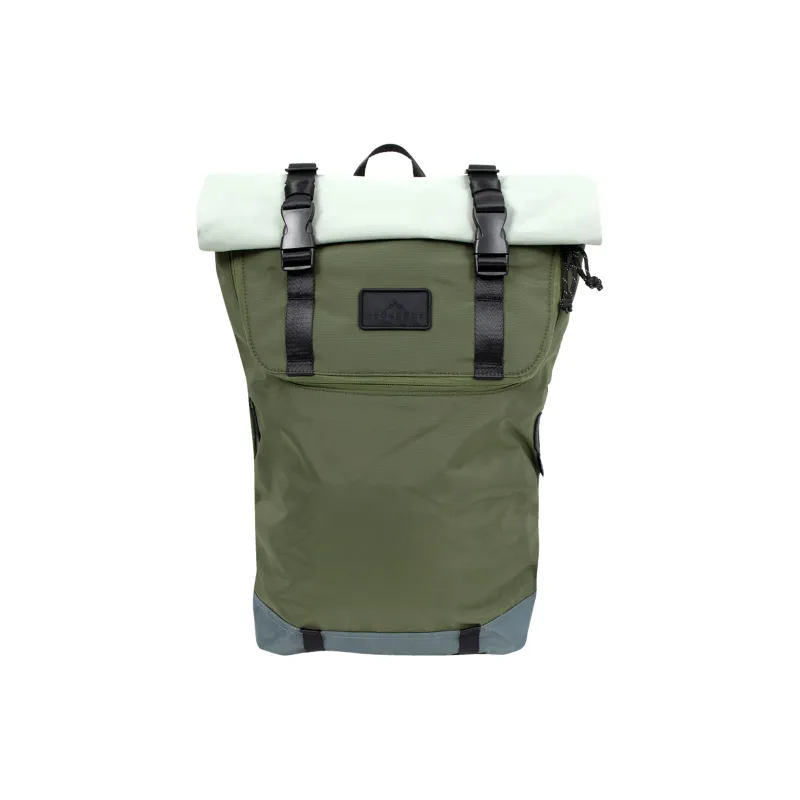 Doughnut Nylon Backpack Unisex Army Green & Gray-0