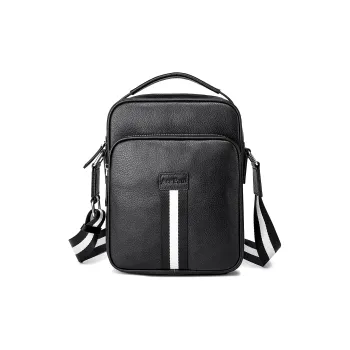 Ace Paul Cow Leather Handbag Shoulder Bag Regular Unisex Black