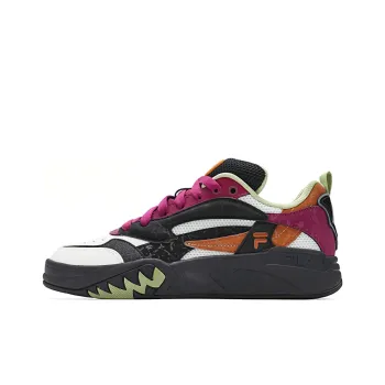 FILA Slip Resistant Low Top Vintage Basketball Shoes Women's Pink White Black