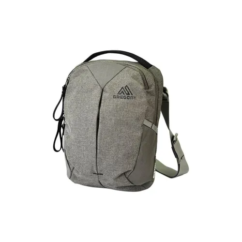 GREGORY Fabric Shoulder Bag, Crossbody Bag Unisex Mixed Color Gray