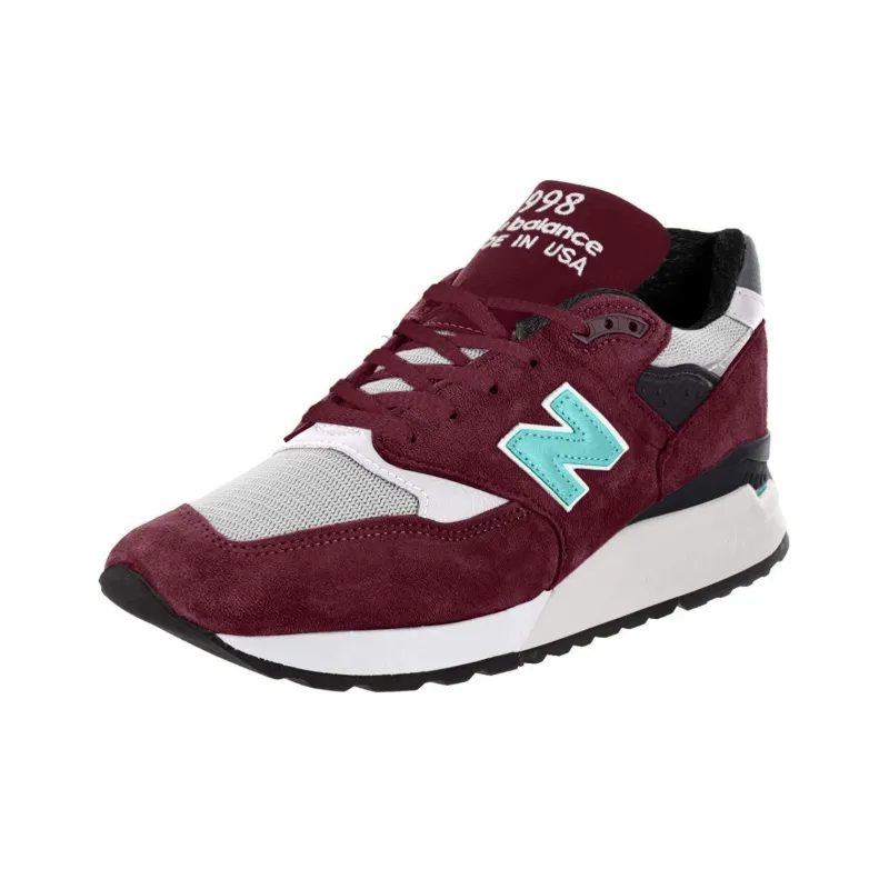 New Balance 998 Burgundy Chalk-2
