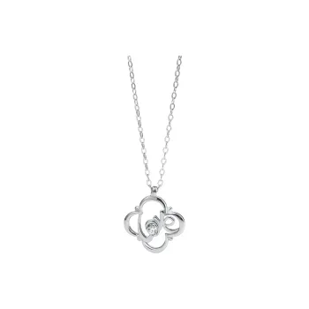 MAGICPOLE 925 Sterling Silver With Zircon Necklaces Women's Silver