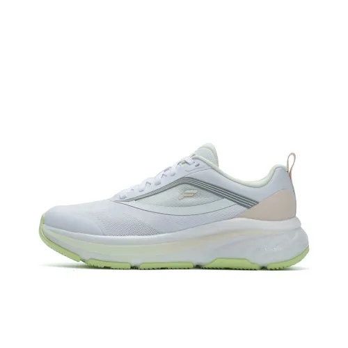 fila Marathon NUVOLE 2 Cushioned Anti Slip Wear Resistant Breathable Lightweight Low Top Running Shoes Women's White Green