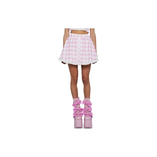 Dolls Kill Casual Short Skirts Women's GINGHAM/Plaid