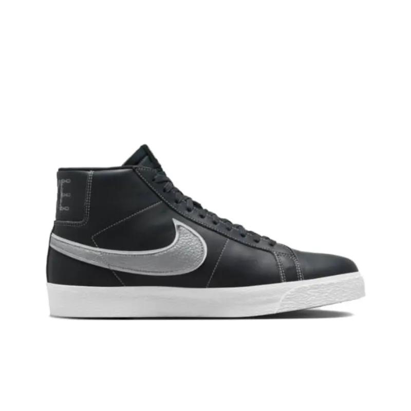 Nike Sb Zoom Blazer Mid Mason Silva Dark Obsidian Metallic Silver-1