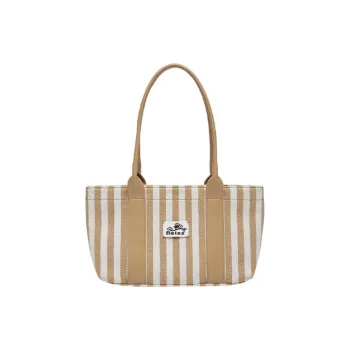 Art Traces Fabric Fiber Shoulder Bag Shoulder Bag Portable Medium Size Women's Gingerbread