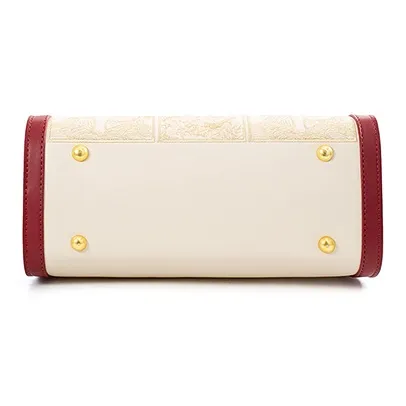 Vigno Synthetic Leather Handbag One Shoulder Crossbody Regular Women's White-5
