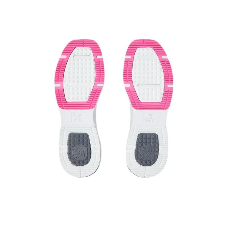 GFORE Cushioned Slip Resistant Low Top Golf Shoes Men's White Gray Pink-3