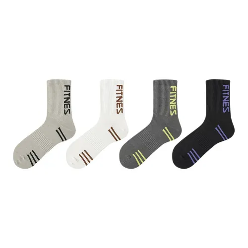 Step Cloud Mid-Calf Socks Men's 4 Pack
