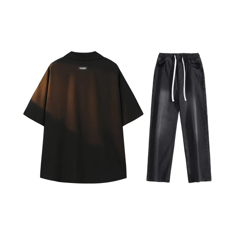 A.X.S.K Shirt Matching Set Unisex-1