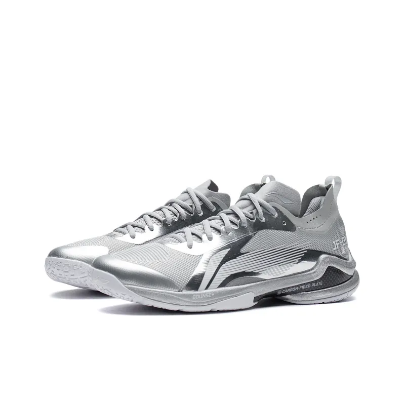 LINING Sprint Pro Badminton Shoes Unisex Low Top Silver-3