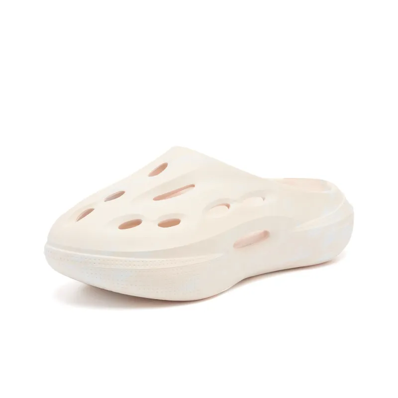 QIAODAN Poison Tooth Slippers Quick Dry Slip Resistant Abrasion Resistant Quiet Slide Slippers Women's Pink-2